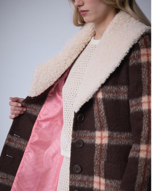 Manteau en Laine mélangée Pilou Tartan    unique