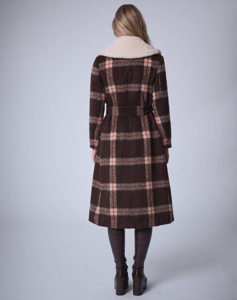 Manteau en Laine mélangée Pilou Tartan    unique