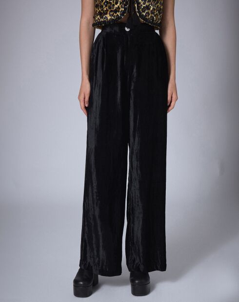 Pantalon en Velours Night    noir
