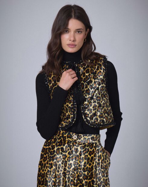 Boléro en Velours Panther    unique