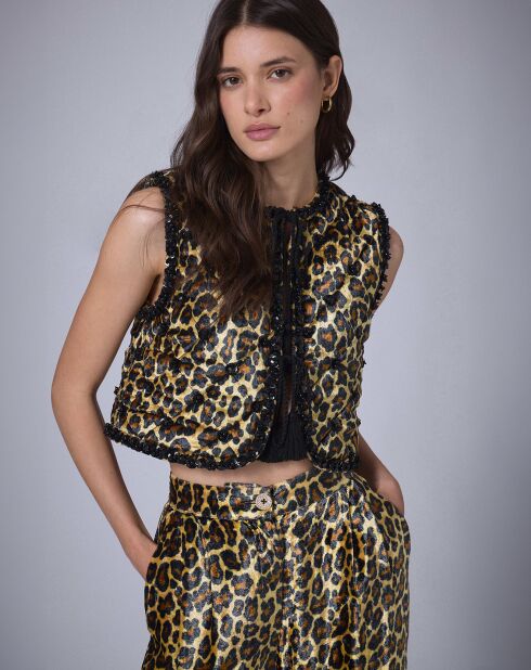 Boléro en Velours Panther    unique