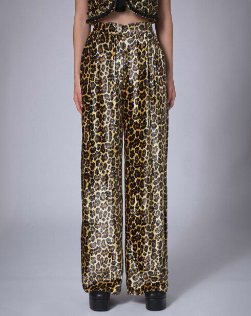 Pantalon en Velours Panther    unique