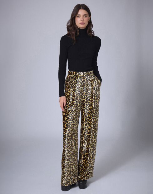 Pantalon en Velours Panther    unique