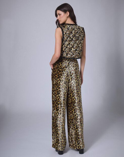 Pantalon en Velours Panther    unique