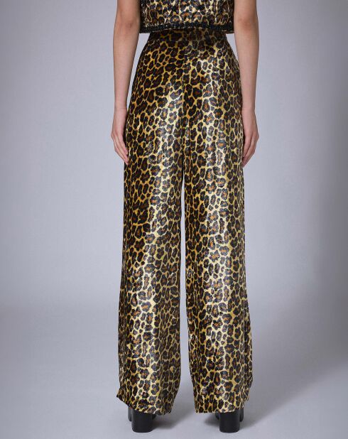 Pantalon en Velours Panther    unique