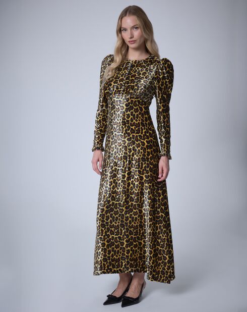 Robe longue en Velours Panther   unique