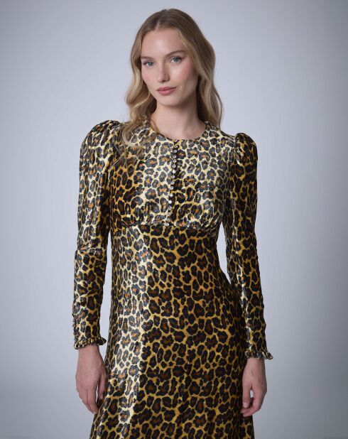 Robe longue en Velours Panther   unique