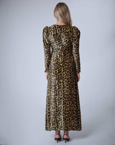 Robe longue en Velours Panther   unique