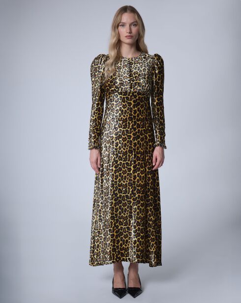 Robe longue en Velours Panther   unique