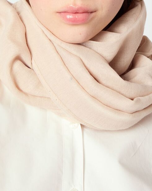 Bufanda suave en color crudo - 90x180 cm