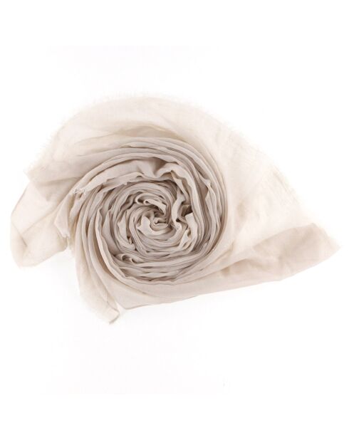 Bufanda suave en color crudo - 90x180 cm