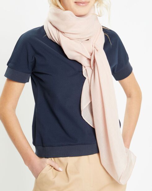 Foulard Doucette vieux rose - 90x180 cm