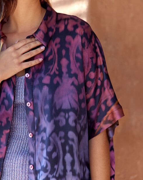 Blouse en Soie mélangée Clyde lilas