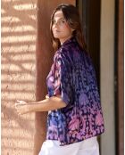 Blouse en Soie mélangée Clyde lilas
