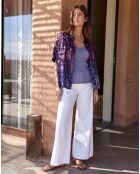 Blouse en Soie mélangée Clyde lilas
