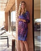 Robe en Soie mélangée Ruty lilas