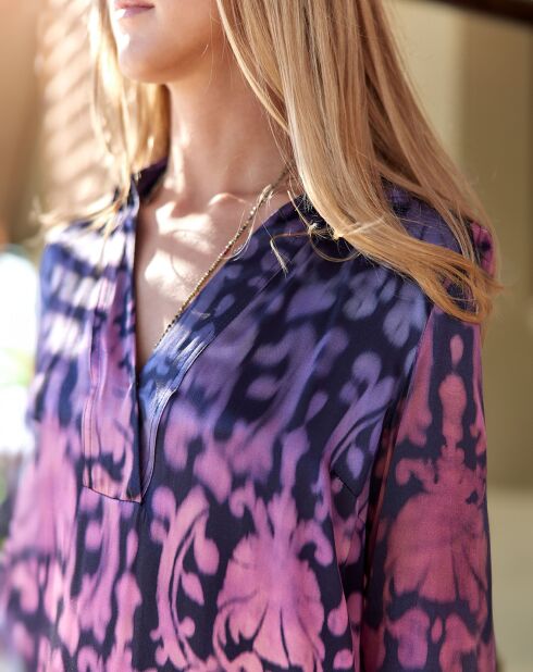 Robe en Soie mélangée Ruty lilas
