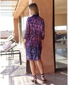 Robe en Soie mélangée Ruty lilas