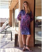 Robe en Soie mélangée Ruty lilas