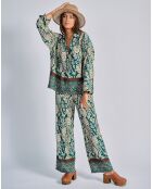 Pantalon Playa paon/beige