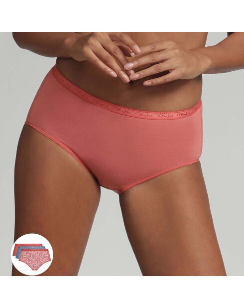 3 Culottes Coton Bio multicolores