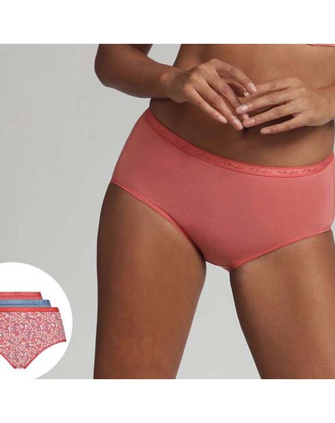 3 Culottes Coton Bio multicolores