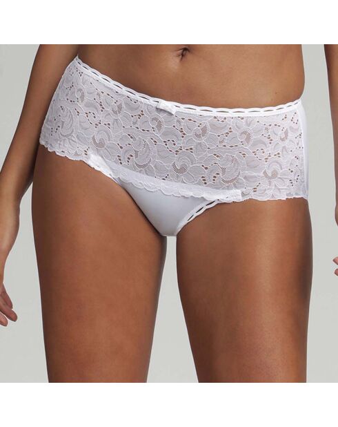 Culotte Coeur Croisé Féminin Dentelle blanche