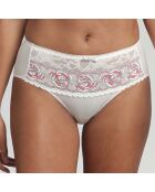 Culotte Flower Elegance motif à fleurs blanche