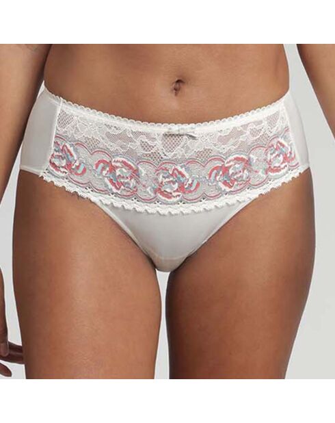 Culotte Flower Elegance motif à fleurs blanche