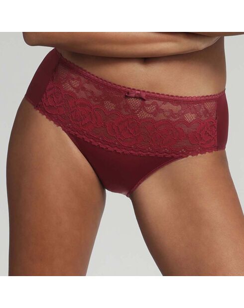 Culotte Flower Elegance rouge cerise