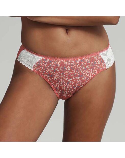Culotte Flower Elegance motif à fleurs rose