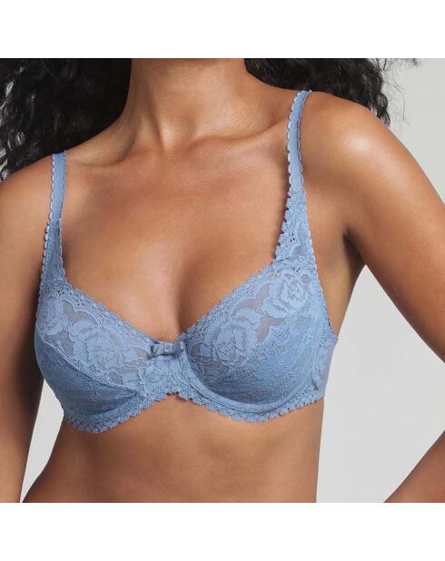 Soutien-gorge Flower Elegance bleu océan