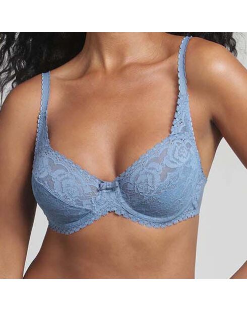 Soutien-gorge Flower Elegance bleu océan