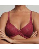 Soutien-gorge Flower Elegance rouge cerise
