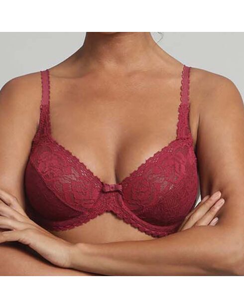 Soutien-gorge Flower Elegance rouge cerise