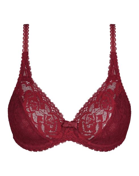 Soutien-gorge Flower Elegance rouge cerise