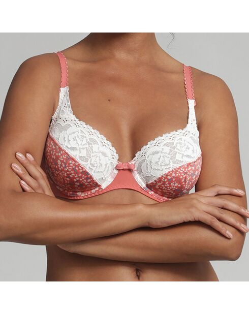 Soutien-gorge Flower Elegance motif à fleurs rose