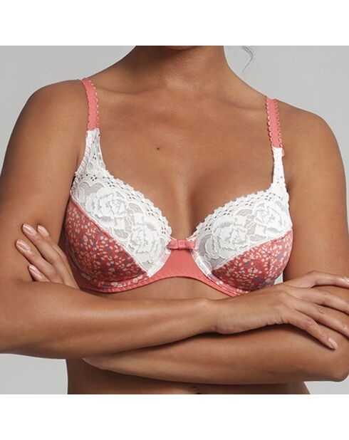Soutien-gorge Flower Elegance motif à fleurs rose