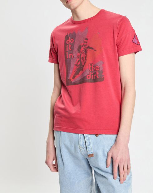 T-Shirt à motif rouge