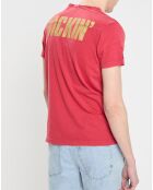 T-Shirt à motif rouge