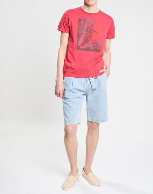 T-Shirt à motif rouge