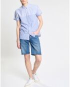 Chemise Regular Fit rayée blanc/bleu