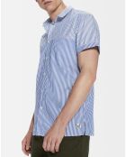 Chemise Regular Fit rayée blanc/bleu