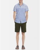 Chemise Regular Fit rayée blanc/bleu