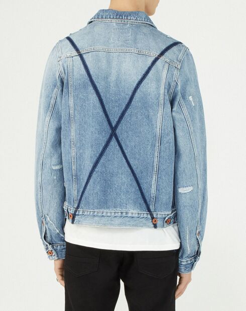 Veste en jean bleue