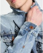 Veste en jean bleue