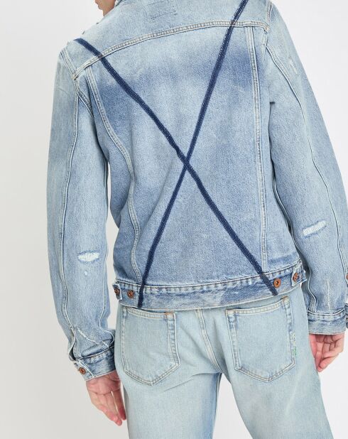 Veste en jean bleue