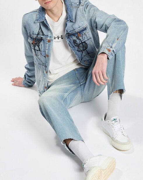 Veste en jean bleue