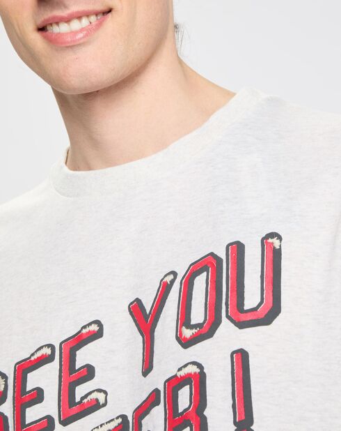 T-Shirt en Jersey See You Later blanc
