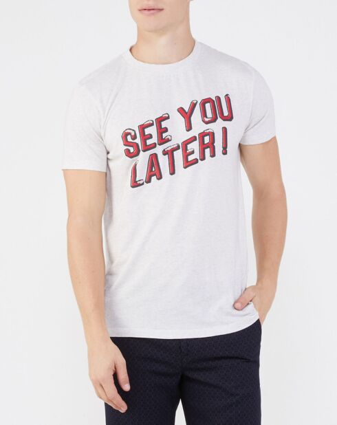 T-Shirt en Jersey See You Later blanc